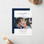 Neues Jahr Adventures Foto Save the Date Hochzeit Mitteilungskarte (Vorderseite/Rückseite Beispiel)