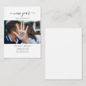 Neues Jahr Beginnt Foto Save the Date Mitteilungskarte (Vorne/Hinten)