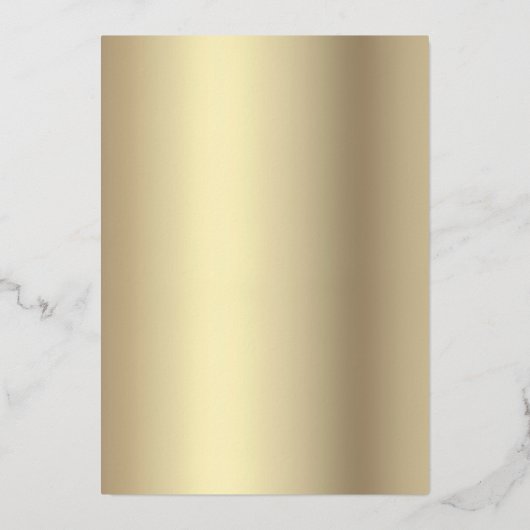 Neues Jahr Chefskript Party Chic Black Real Gold Folieneinladung (Rückseite)