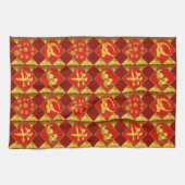 Neues Jahr des Ox-Musters in China Geschirrtuch (Horizontal)