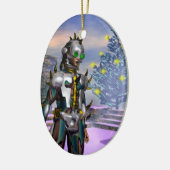 NEUES JAHR EINES ZYBORGS KERAMIK ORNAMENT (Links)