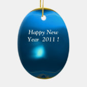 NEUES JAHR EINES ZYBORGS KERAMIK ORNAMENT (Hinten)
