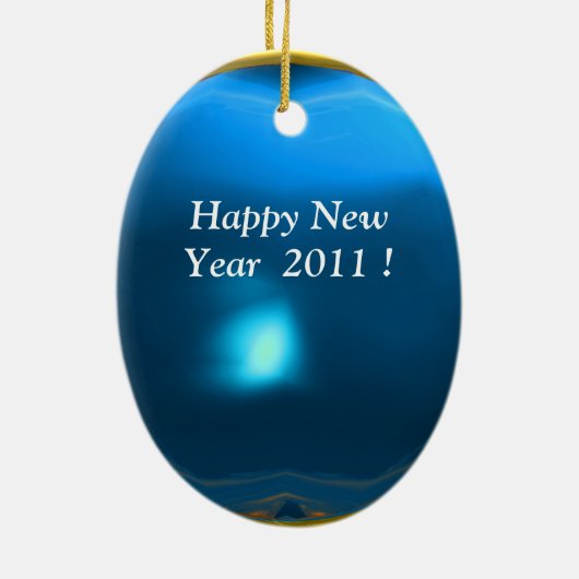 NEUES JAHR EINES ZYBORGS KERAMIK ORNAMENT (Hinten)