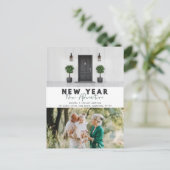 Neues Jahr Erlebnis Multi-Foto Urlaub Postkarte (Stehend Vorderseite)