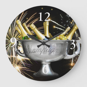 Neues Jahr-Feier Große Wanduhr