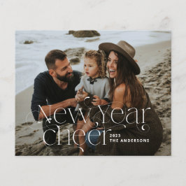 Neues Jahr Foto Elegante Art Deco Typografie