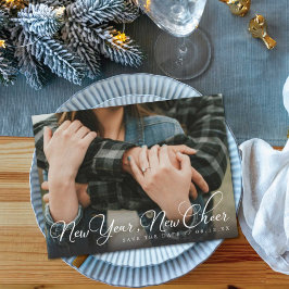 Neues Jahr Foto Save the Date Ankündigungspostkarte