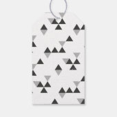 Neues Jahr Geometrisches Weihnachtsgeschenk - Schw Geschenkanhänger (Rückseite)