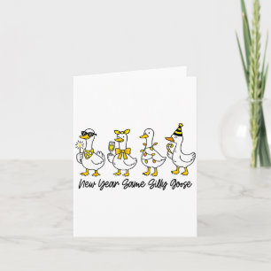Neues Jahr gleich dumme Gans Frohes Silvester Gans Karte