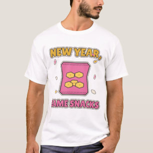 Neues Jahr, gleiche Snacks Lustiges Silvester-Shir T-Shirt