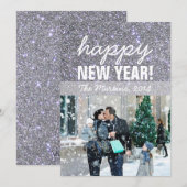 Neues Jahr-Gruß-Foto-Karte Feiertagskarte (Vorne/Hinten)