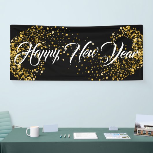 Neues Jahr im Innern glücklich Banner (Messe)