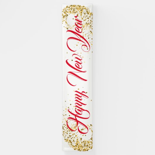 Neues Jahr im Innern glücklich Banner (Vertikal)