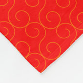 Neues Jahr in China - Red Lucky Fu Symbol Fleecedecke (Ecke)