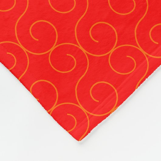 Neues Jahr in China - Red Lucky Fu Symbol Fleecedecke (Ecke)