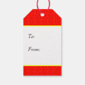 Neues Jahr in China - Red Lucky Fu Symbol Geschenkanhänger (Rückseite)