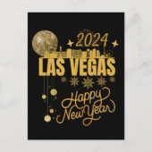 Neues Jahr in Las Vegas Nevada Reisen Matching NYE Postkarte (Vorderseite)