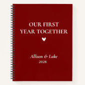 Neues Jahr Keepake Journal Notizblock (Vorderseite)