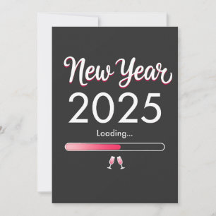 Neues Jahr lädt 2025 Frohes Neues Jahr Weihnachten Einladung