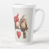 Neues Jahr, Liebe, Vögel Milchtasse (Rechts)