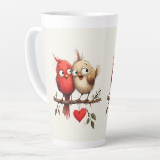 Neues Jahr, Liebe, Vögel Milchtasse