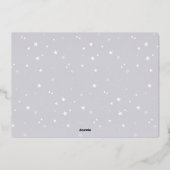 Neues Jahr | Moderne FotoCollage Folien Feiertagskarte (Rückseite)