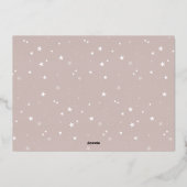 Neues Jahr | Moderne FotoCollage Folien Feiertagskarte (Rückseite)