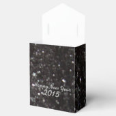Neues Jahr Muster für Blau und Schwarz Glitzer Geschenkschachtel (Geöffnet)
