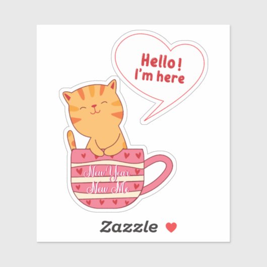 Neues Jahr - Neu Aufkleber (Blatt)