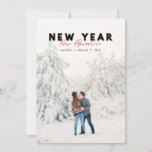 Neues Jahr Neue Abenteuer Foto Ferienkarte (Vorderseite)