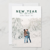 Neues Jahr Neue Abenteuer Foto Ferienkarte (Vorderseite)