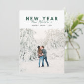 Neues Jahr Neue Abenteuer Foto Ferienkarte (Stehend Vorderseite)