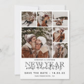 Neues Jahr, Neue Abenteuer Moderne FotoCollage Save The Date (Vorderseite)