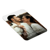 Neues Jahr Neue Abenteuer Verlobung Foto Magnet (Rechte Seite)