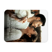 Neues Jahr Neue Abenteuer Verlobung Foto Magnet (Horizontal)