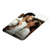 Neues Jahr Neue Abenteuer Verlobung Foto Magnet (Linke Seite)