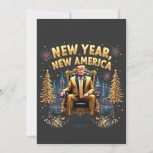 Neues Jahr Neue Amerika Stolz Maga Trump Einweihun Feiertagskarte