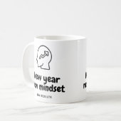 Neues Jahr, neue Denkweise, neue Ergebnisse Kaffeetasse (Vorderseite Links)
