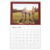 Neues Jahr Neue Erinnerungen Dragon Cherry Red Fot Kalender (Feb 2026)