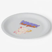 "Neues Jahr, neue Lebensräume" Pappteller (Schrägansicht)