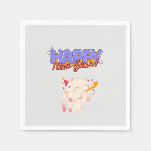 "Neues Jahr, neue Lebensräume" Serviette (Vorderseite)