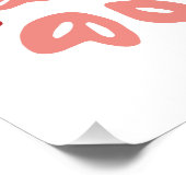 Neues Jahr neue mir Bekräftigungen Blumenrosa Ästh Poster (Ecke)