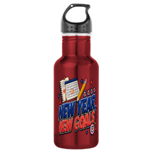 Neues Jahr, neue Ziele Edelstahlflasche