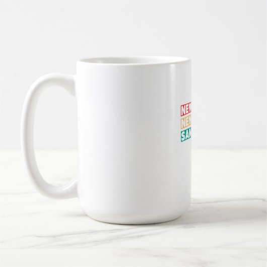 Neues Jahr, neue Ziele, gleiche harte Motivation Kaffeetasse (Links)