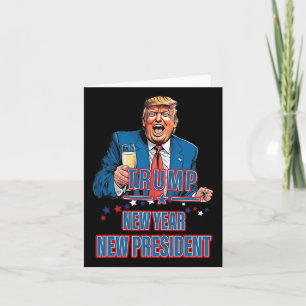 Neues Jahr Neuer Präsident Lustiger Trump 2025 Nim Karte