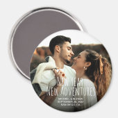 Neues Jahr Neues Abenteuer Foto Save the Date Magnet (Vorderseite/Rückseite)