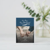 Neues Jahr Neues Abenteuer Foto Save the Date Visitenkarte (Stehend Vorderseite)