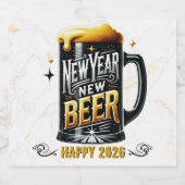 Neues Jahr Neues Bierfest Party Bierflaschenetikett (Einzelnes Label)