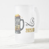 Neues Jahr Neues Bierfest Party Mattglas Bierglas (VorderseiteRechts)