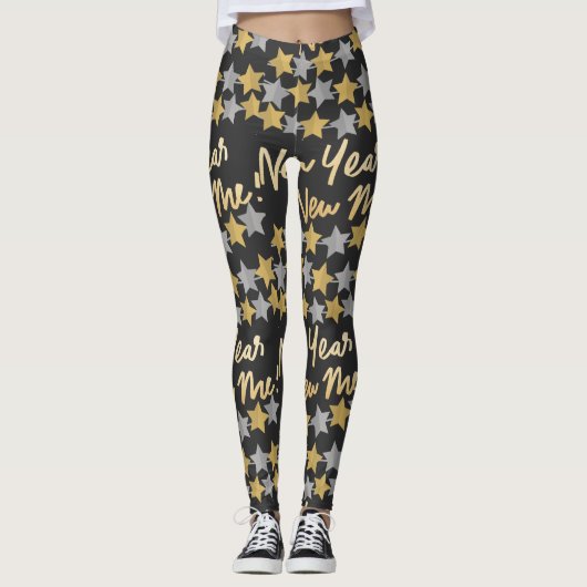 Neues Jahr Neues Ich, glückliches neues Jahr 2025  Leggings (Vorderseite)